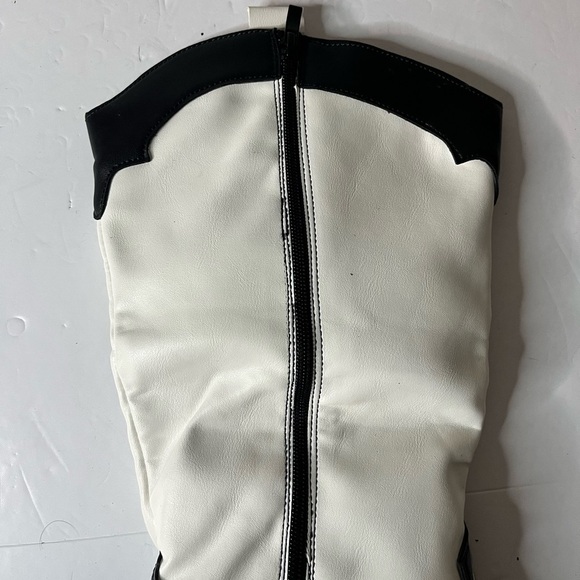 SHEIN Women’s Black & White Western Cowboy Boots Size 9 - BNWT - Picture 11 of 16